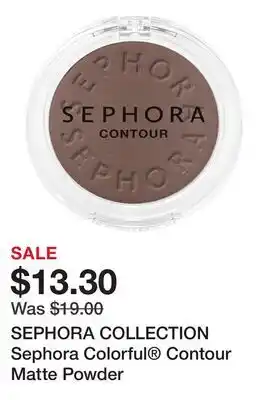 Sephora SEPHORA COLLECTION Sephora Colorful Contour Matte Powder offer