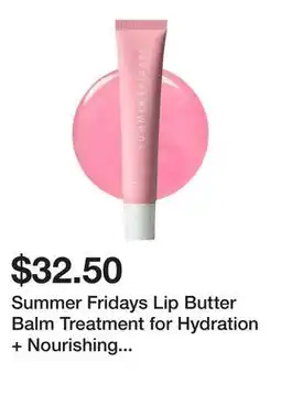 Sephora Summer Fridays Lip Butter Balm Treatment for Hydration + Nourishing Shine offer