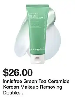 Sephora innisfree Green Tea Ceramide Korean Makeup Removing Double Cleansing Balm offer