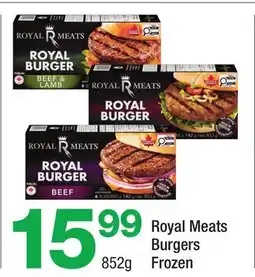 Highland Farms Royal Meats Burgers offer