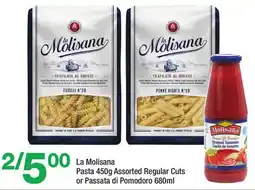 Highland Farms La Molisana Pasta 450g Assorted Regular Cuts or Passata di Pomodoro 680ml offer