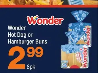 Highland Farms Wonder Hot Dog or Hamburger Buns offer