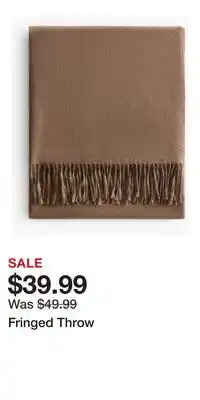 H&M Fringed Throw offer