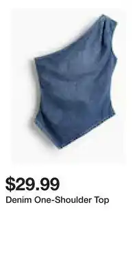 H&M Denim One-Shoulder Top offer