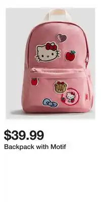 H&M Backpack with Motif offer