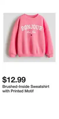 H&M Brushed-Inside Sweatshirt with Printed Motif offer
