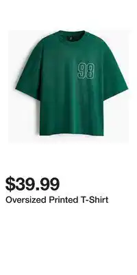 H&M Oversized Printed T-Shirt offer