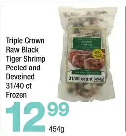 Highland Farms Triple Crown Raw Black Tiger Shrimp Peeled and Deveined offer