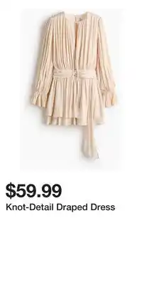 H&M Knot-Detail Draped Dress offer
