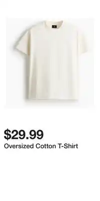 H&M Oversized Cotton T-Shirt offer