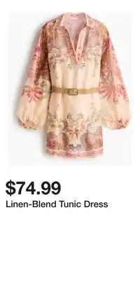 H&M Linen-Blend Tunic Dress offer