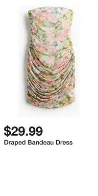 H&M Draped Bandeau Dress offer