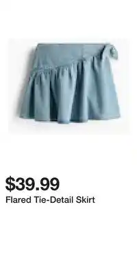 H&M Flared Tie-Detail Skirt offer