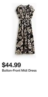 H&M Button-Front Midi Dress offer