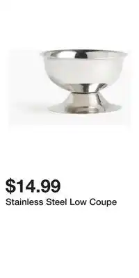 H&M Stainless Steel Low Coupe offer