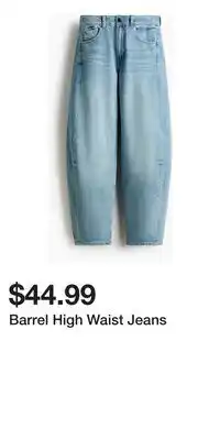 H&M Barrel High Waist Jeans offer