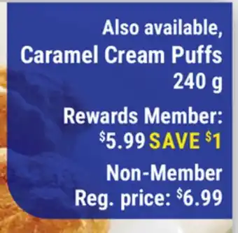 M & M Food Market Caramel Cream Puffs offer