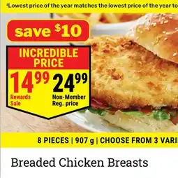M & M Food Market Breaded Chicken Breasts offer