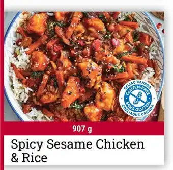 M & M Food Market Spicy Sesame Chicken & Rice offer