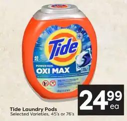 Quality Foods Tide Laundry Pods offer