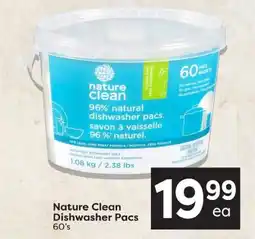 Quality Foods Nature Clean Dishwasher Pacs offer