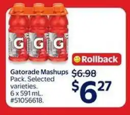 Walmart Gatorade Mashups Pack offer