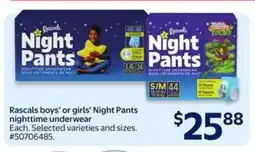 Walmart Rascals Night Pants offer
