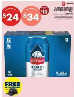 Real Canadian Liquorstore Sleeman Clear or Original Draught Beer offer