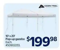 Walmart 10' x 20' Pop-up Gazebo offer