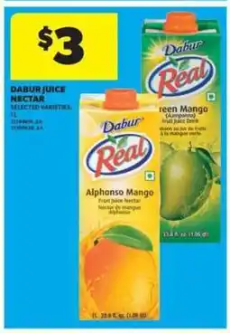 Real Canadian Superstore Dabur Juice Nectar offer