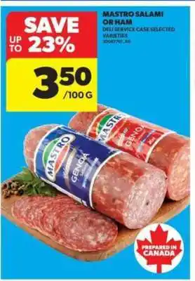 Real Canadian Superstore Mastro Salami or Ham offer