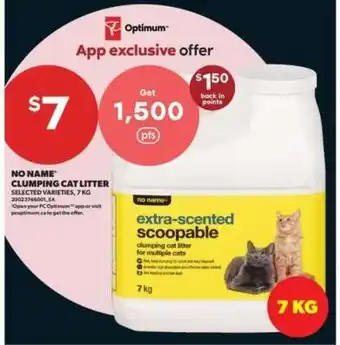 Real Canadian Superstore No Name Clumping Cat Litter offer