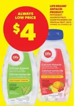 Real Canadian Superstore Life Brand Antacid Product offer