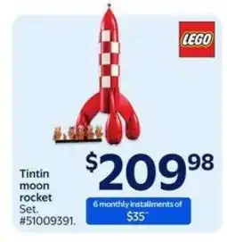 Walmart Tintin moon rocket Set offer