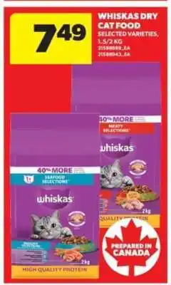 Real Canadian Superstore WHISKAS DRY CAT FOOD offer