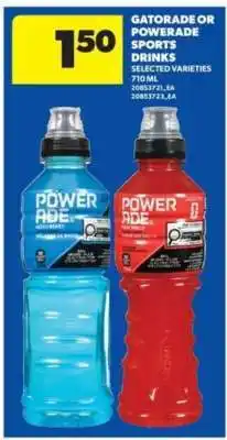 Real Canadian Superstore Gatorade or Powerade Sports Drinks offer