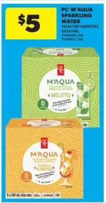 Real Canadian Superstore PC M'AQUA SPARKLING WATER offer