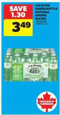 Real Canadian Superstore Ice River Green Bottle Natural Spring Water offer