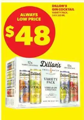 Real Canadian Liquorstore Dillon's Gin Cocktail Variety Pack offer