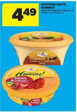 Real Canadian Superstore Fontaine Santé Hummus offer