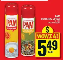 Food Basics PAM COOKING SPRAY offer