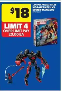 Real Canadian Superstore LEGO Marvel Miles Morales Mech vs. Spider-Man 2099 offer