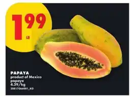 No Frills PAPAYA offer