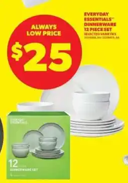 Real Canadian Superstore Everyday Essentials Dinnerware 12 Piece Set offer