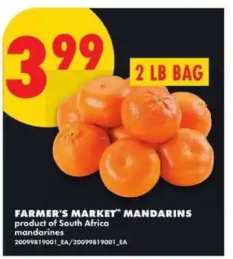 No Frills FARMER'S MARKET MANDARINS offer