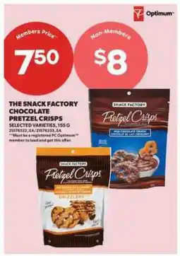 Real Canadian Superstore The Snack Factory Chocolate Pretzel Crisps offer