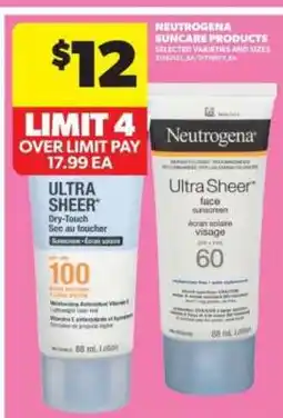 Real Canadian Superstore Neutrogena Suncare Products offer