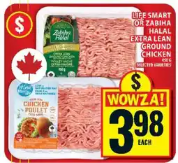 Food Basics Life Smart or Zabiha Halal Extra Lean Ground Chicken offer
