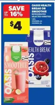 Real Canadian Superstore Oasis Health Break or Smoothie offer