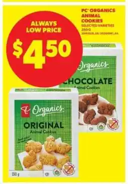Real Canadian Superstore PC Organics Animal Cookies offer